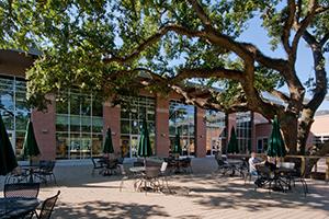 Back deck of Student Recreation Center.